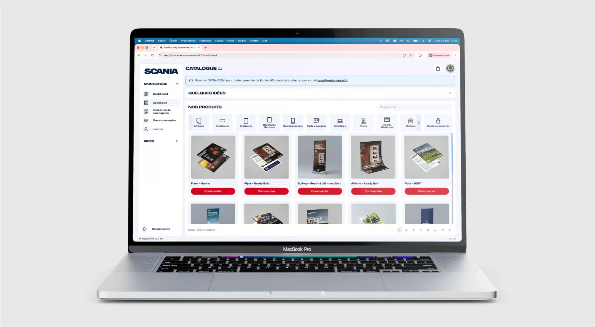 Mise en scène de la plateforme W2P par l'agence RouleMarcel